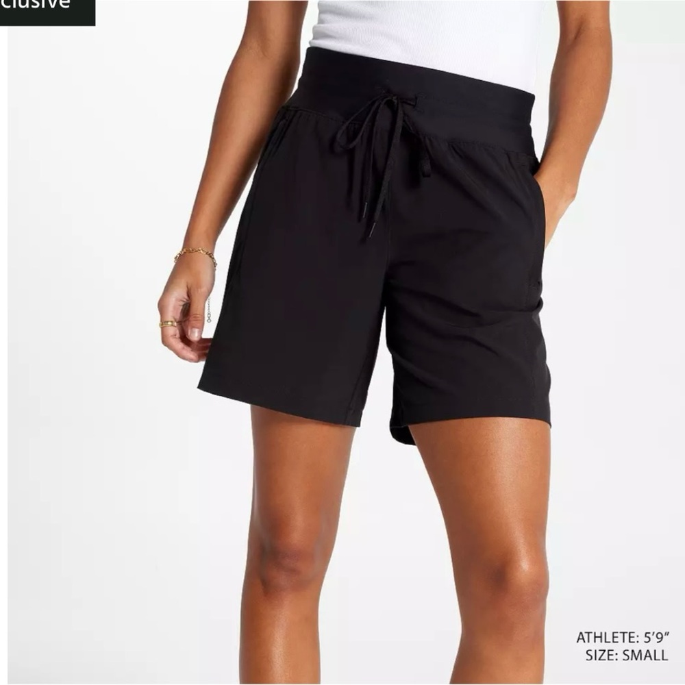 CALIA Women's TrueLight Mid Rise Bermuda Shorts Black Small - Picture 2 of 6